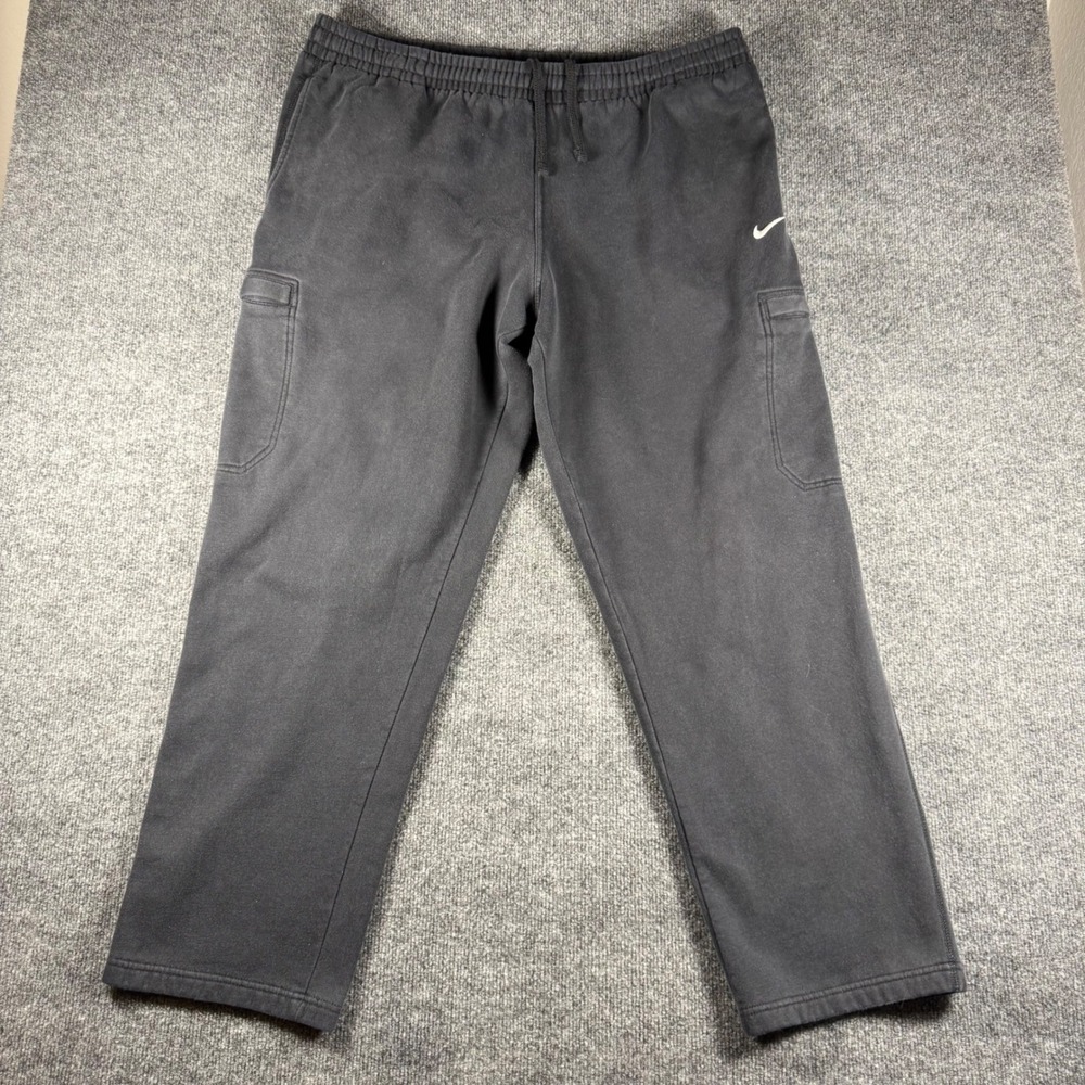 Nike Mens Fleece Cargo Sweatpants Black XXL 487328-010